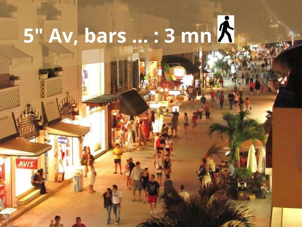 Playa del carmen and its 5th avenue





