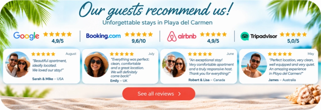 What our guests say about their stay in Playa del Carmen Our guests recommand Gilles-smarthomeplaya