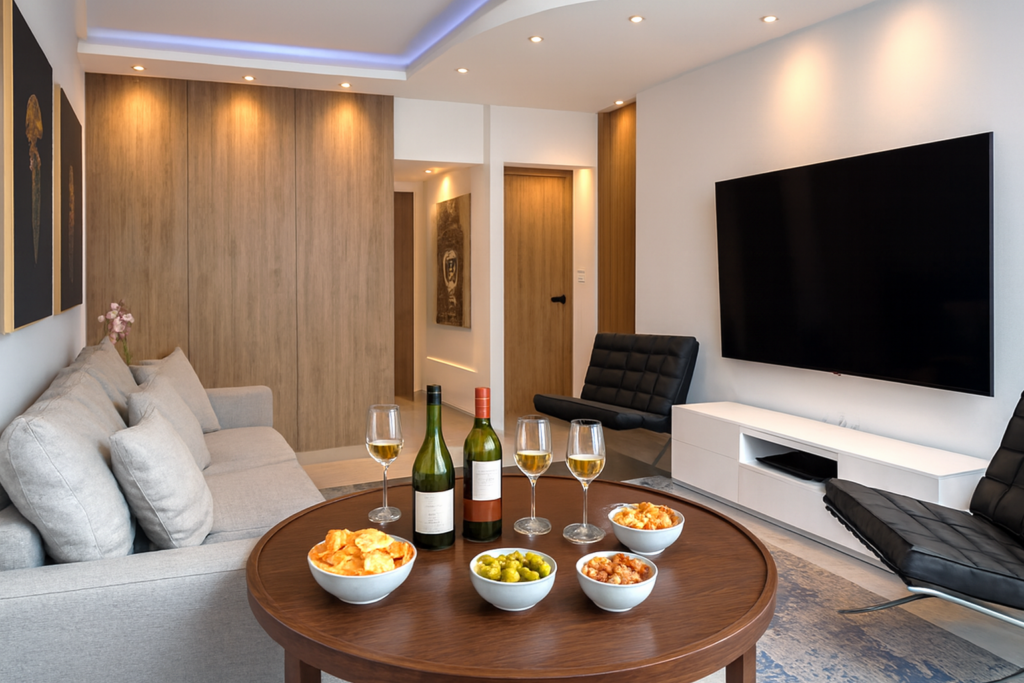 Alegro : Le salon à l'heure de l'apéritif