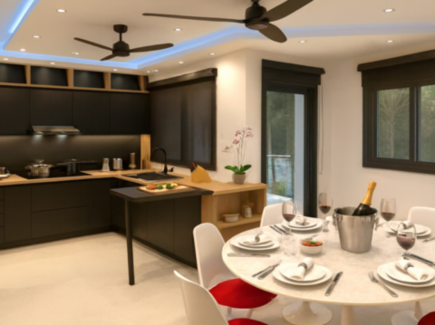 Modern and welcoming kitchen