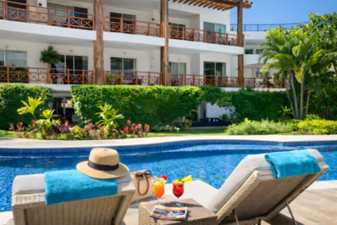 Duplex Quadra en Playa del Carmen | Piscina, jardín y ubicación privilegiada Duplex Quadra | Piscina y jardín en Playa del Carmen