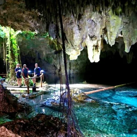 Immersion in a cenote in Playa del Carmen